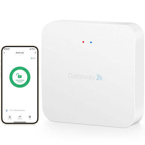 Kucacci Tuya gateway setup showing quick Wi‑Fi pairing for Z1 Z2 Q1 locks.