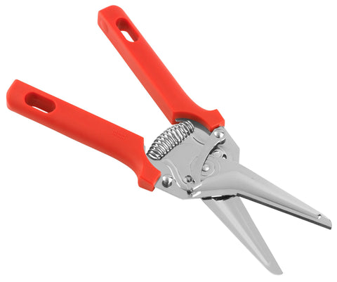 Kuhn Rikon Classic Snips 8-inch red blade close-up for precise cuts.