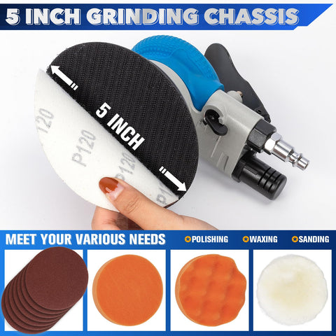 KUIMIT 5in hook-and-loop pad with microfiber cloths for refined surface prep.