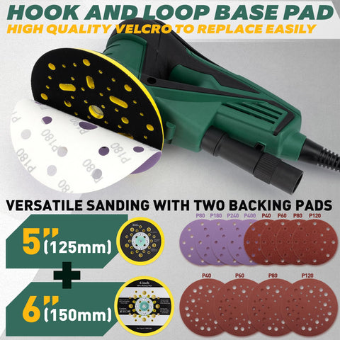Dust-free workflow with vacuum hookup for cleaner workspaces using KUIMIT sander.