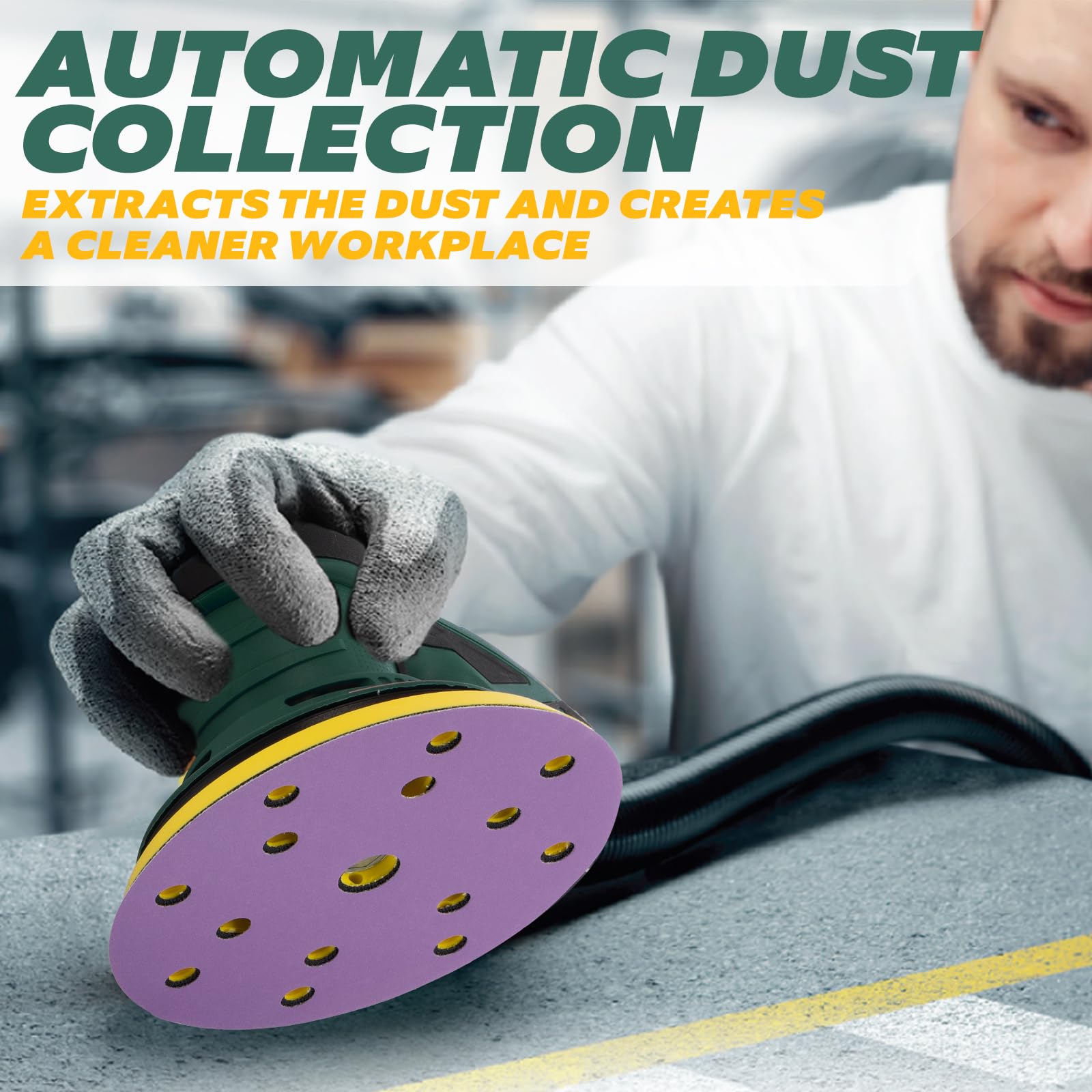 KUIMIT vacuum hose attachment for efficient dust control during projects.