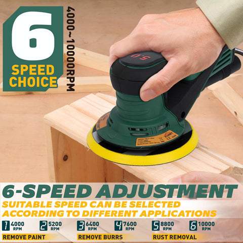 Large cooling vents on the KUIMIT sander support longer sanding sessions.