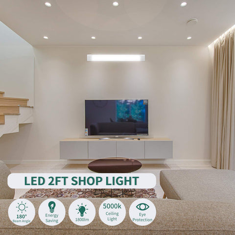 KUKUMAO 5000K under-cabinet LED tube light providing even task lighting.