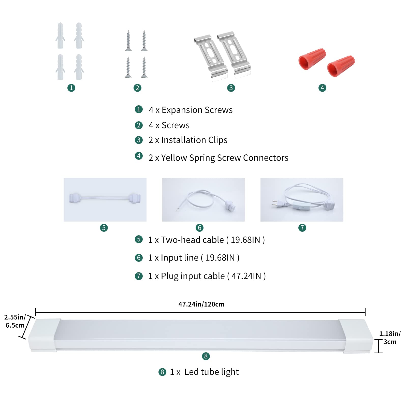 KUKUMAO LED light with long life and 3-year warranty.