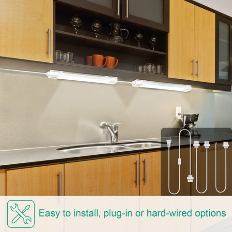 KUKUMAO LED Tube Light kitchen counter use for clear, glare-free lighting