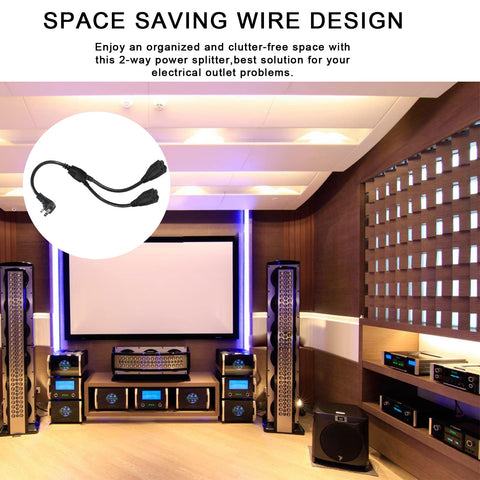 KUNCAN Y-splitter ideal for home office setups and electronics