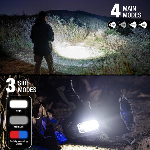 Kungf Spotlight with three color lenses enables versatile lighting scenarios.