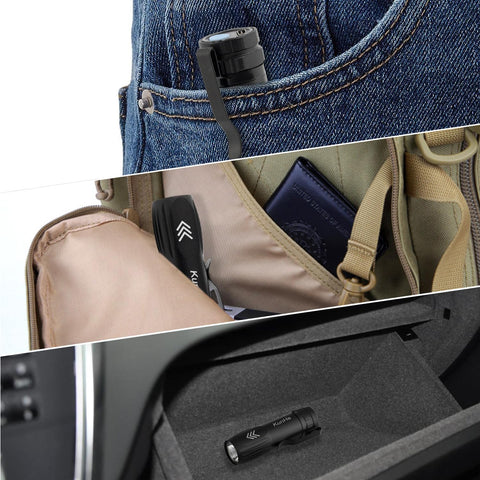 KunHe durable aluminum body flashlight withstands weather and daily use.