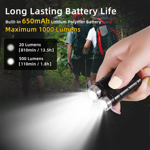 KunHe K2 on-keychain shows easy access for quick illumination on the go.