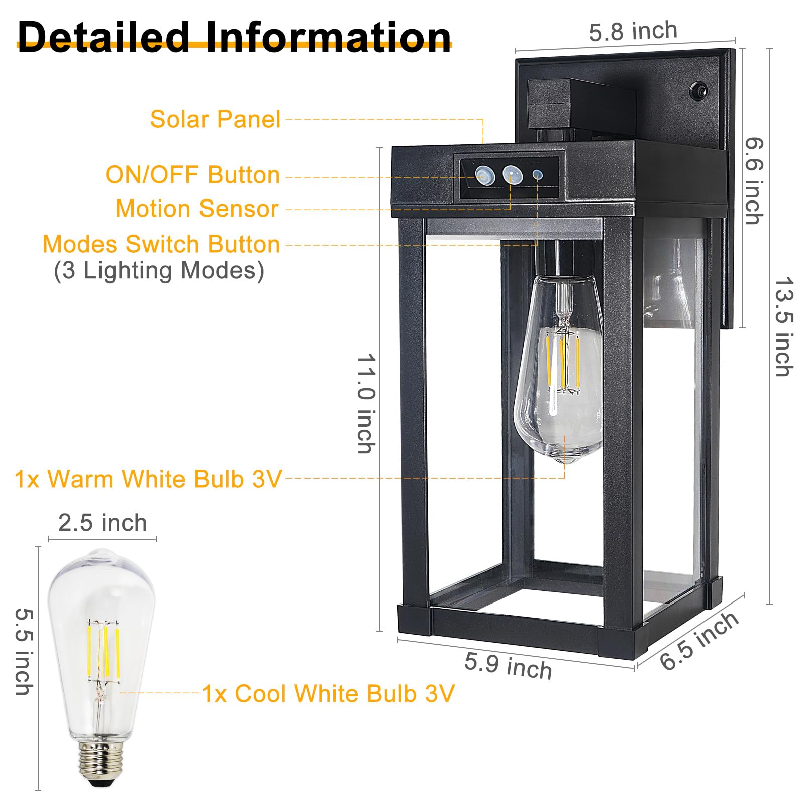 Kuniwa IP65 waterproof lanterns withstand rain and weather for year-round use.