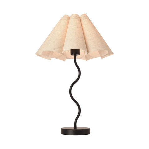 KUNJOULAM LED-compatible lamp accepts E26 bulbs for versatile lighting.