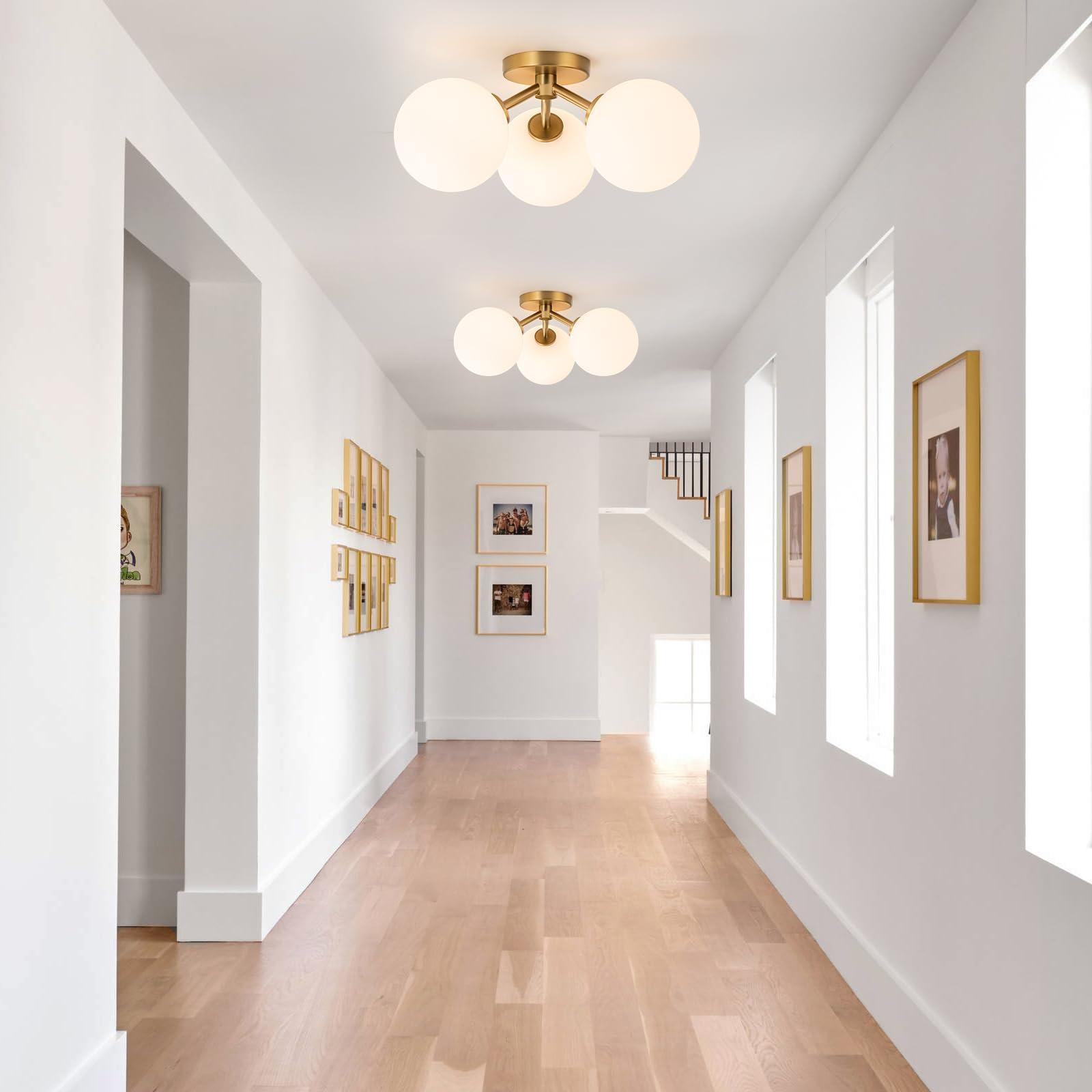 Kunlinzhu bedroom entryway ceiling light delivers balanced illumination for morning routines.