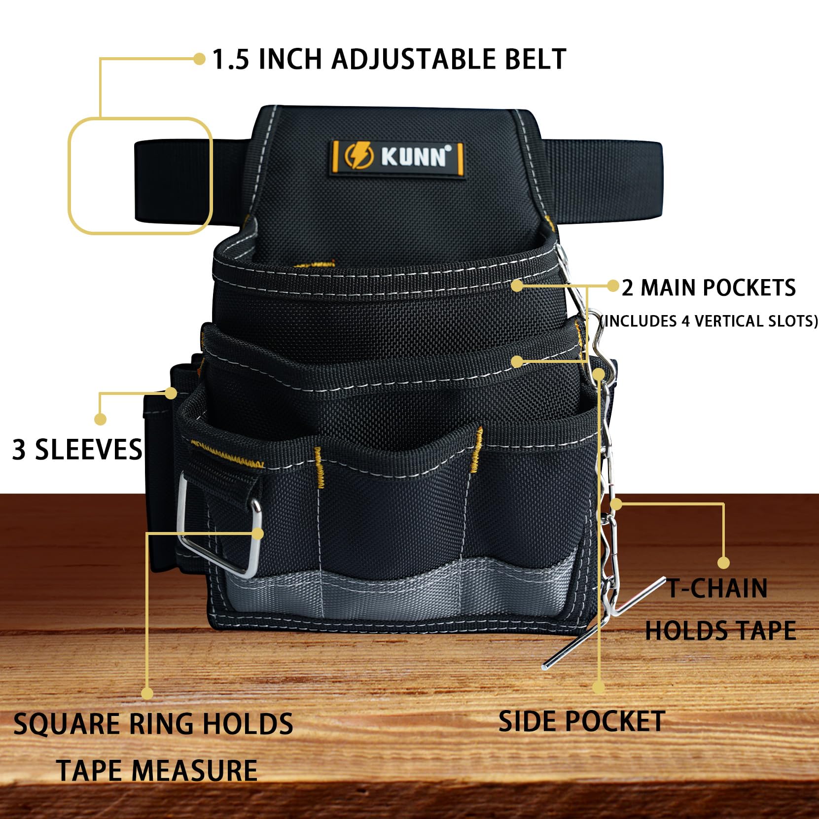Dimensions 6.5 by 2 by 9.1 inches for compact fit.