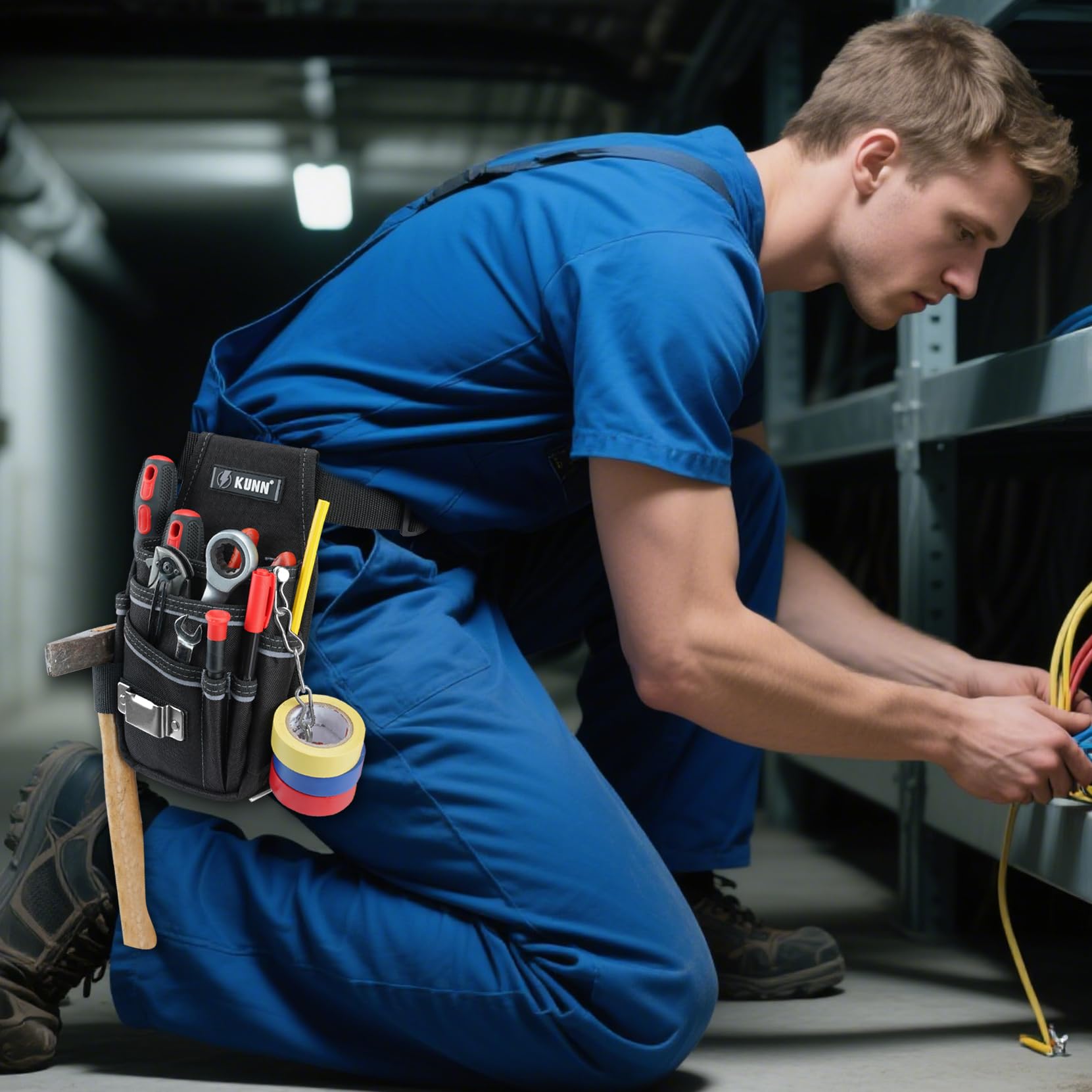 KUNN Tool Pouch belt clip offers quick, reliable attachment to belts