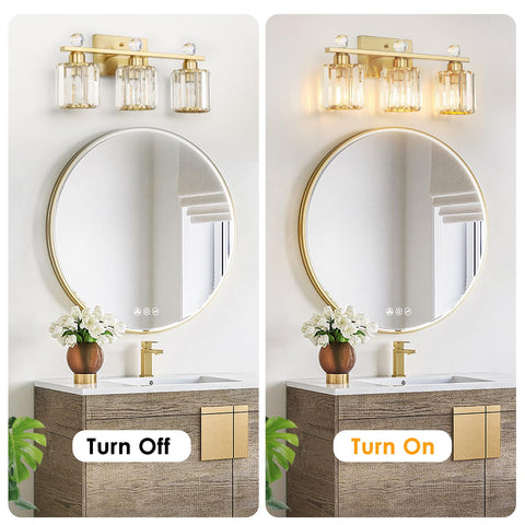 E26 base KunruiTAI bath light compatible with dimmable bulbs
