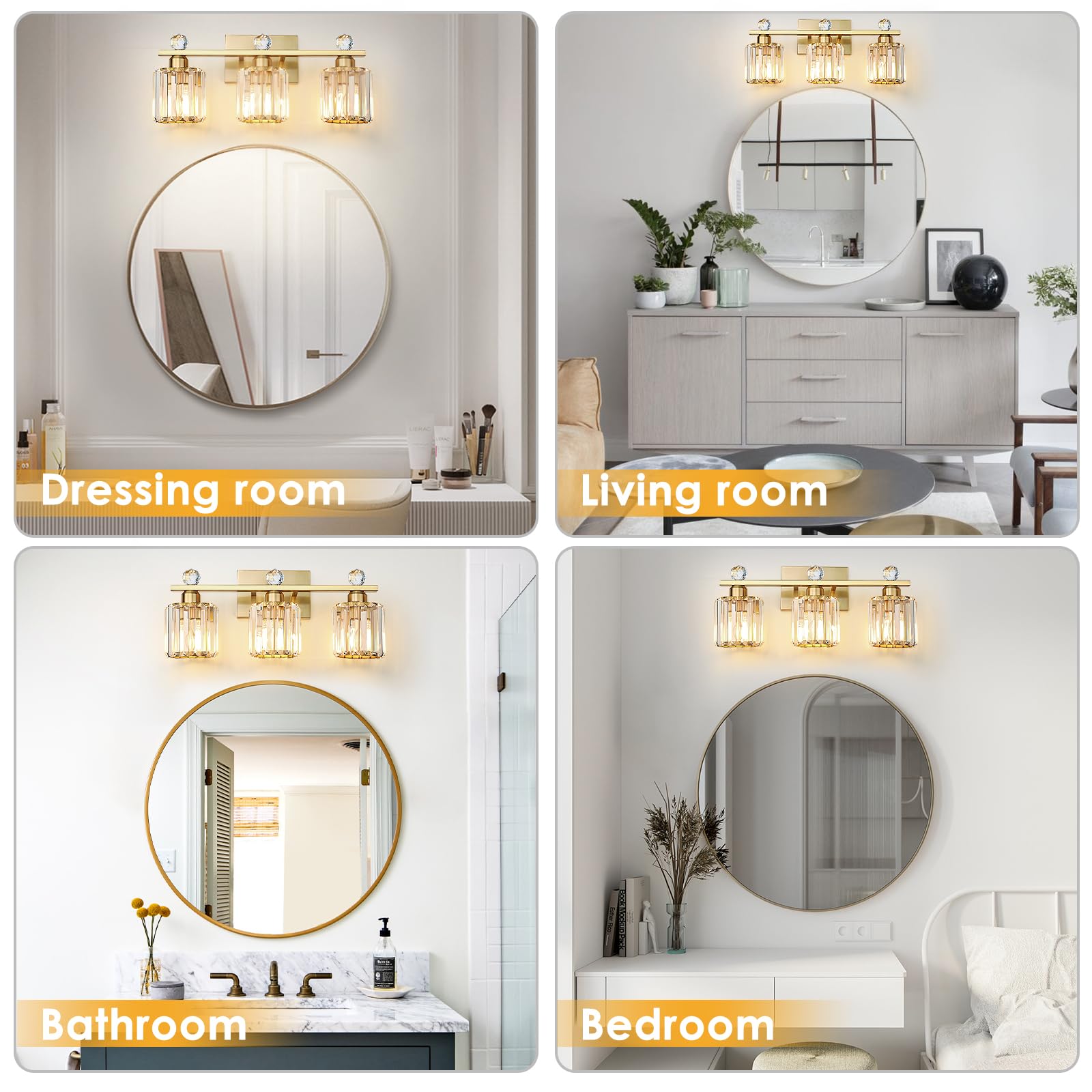 Easy installation of KunruiTAI bathroom light with US junction box