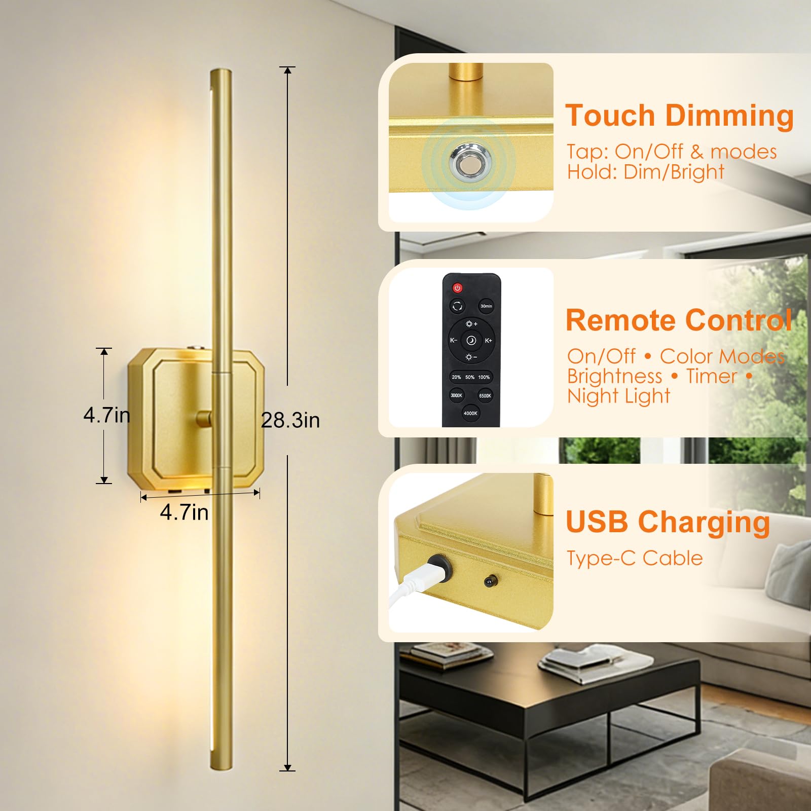 KunruiTAI easy wireless installation saves time and no wiring required