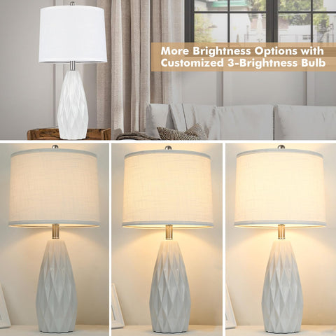 KunruiTAI table lamp with non-slip base for stable placement