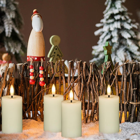 KunSwenn votive candles arranged as a dining table centerpiece