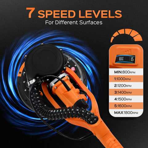 Detachable chassis and bright LED light for hard-to-reach corners