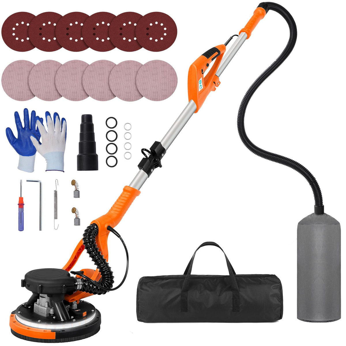 KUPERIA drywall sander with dual vacuum system for cleaner dust control