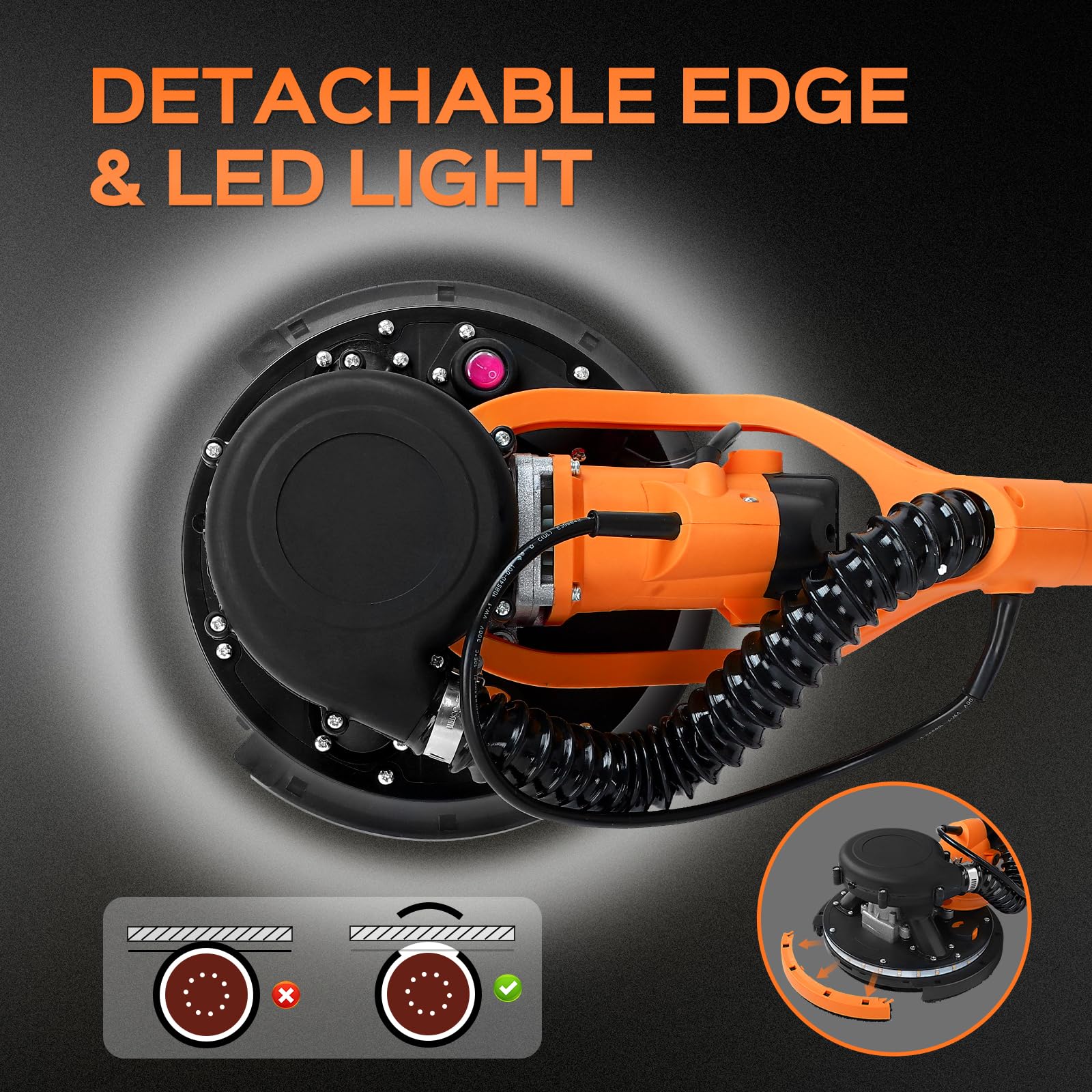 Lightweight sander design reduces user fatigue during projects
