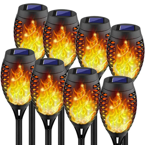 Kurifier solar torch lights flame glow for patio decor