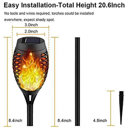 Kurifier 8-pack along yard path for evening ambience
