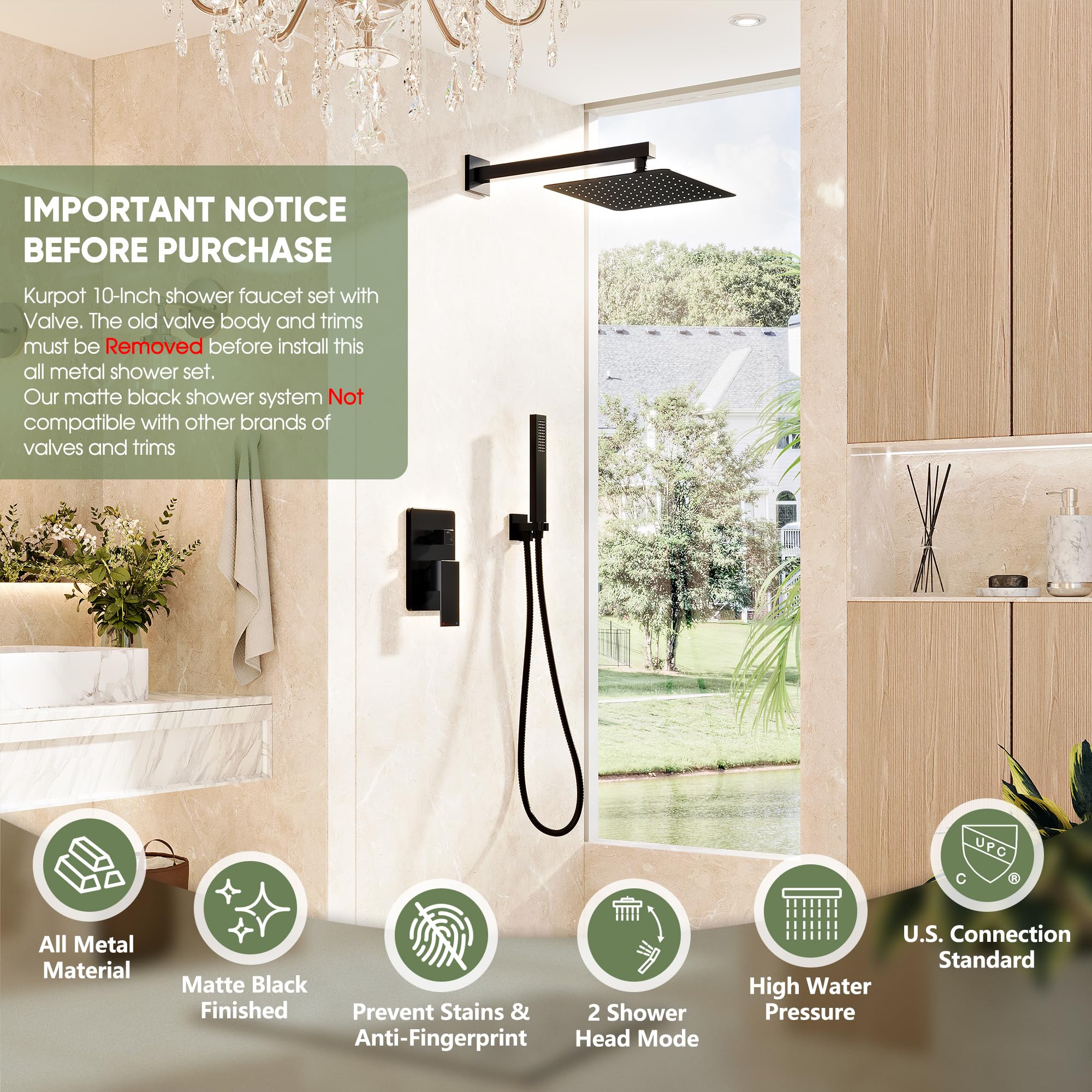 Kurpot handheld 59-inch hose enables flexible rinsing and reach