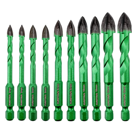 KURSTOL masonry diamond drill bit set 10pcs for precise concrete drilling
