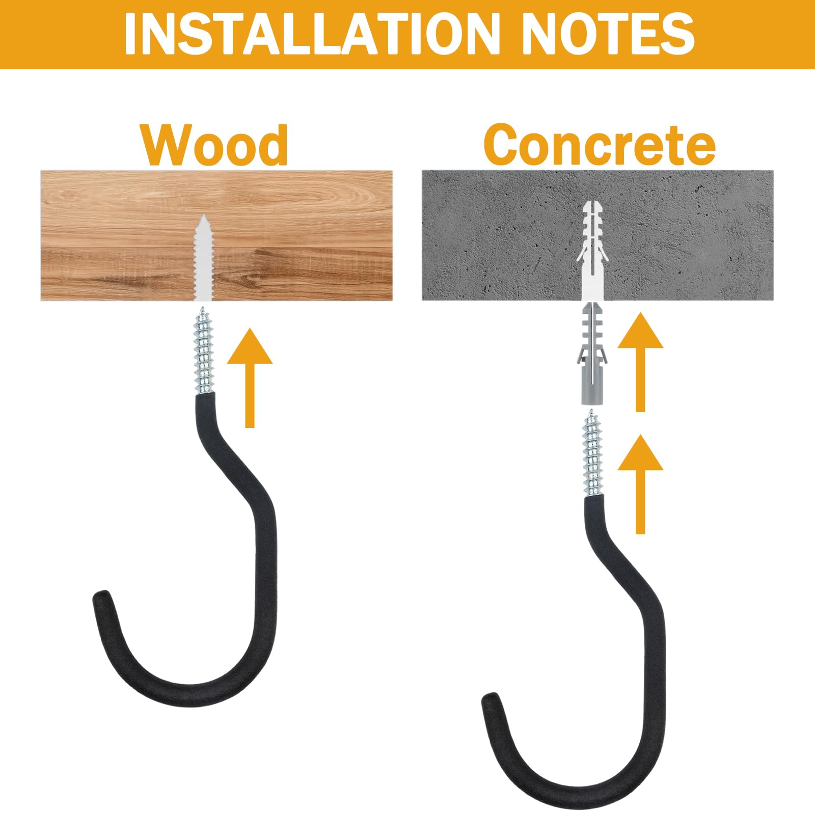KURUI easy installation with anchors fits brick, concrete, or drywall walls.