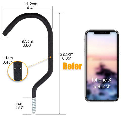 KURUI heavy-duty bicycle hanger on wall keeps gear organized and accessible.