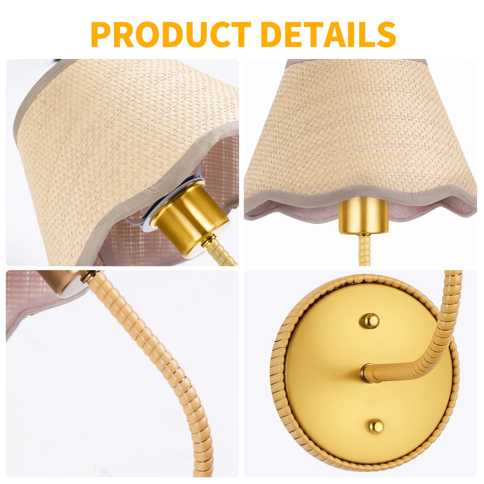 KUSSCO wall-mount sconces brighten bedrooms and living rooms