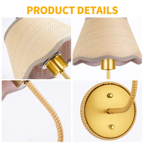 KUSSCO wall-mount sconces brighten bedrooms and living rooms