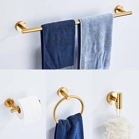 KUUBTH brushed gold toilet paper holder showing modern design