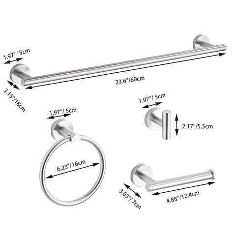 KUUBTH durable SUS304 stainless steel construction resists corrosion and tarnish in daily bathroom use