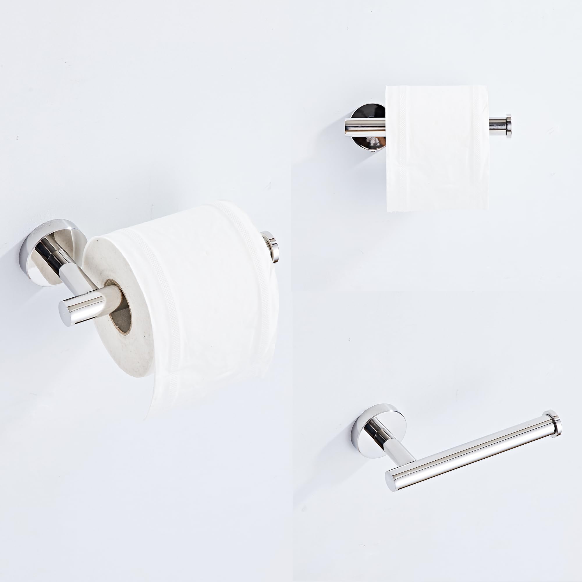 KUUBTH chrome robe hooks two-pack for robes and clothes