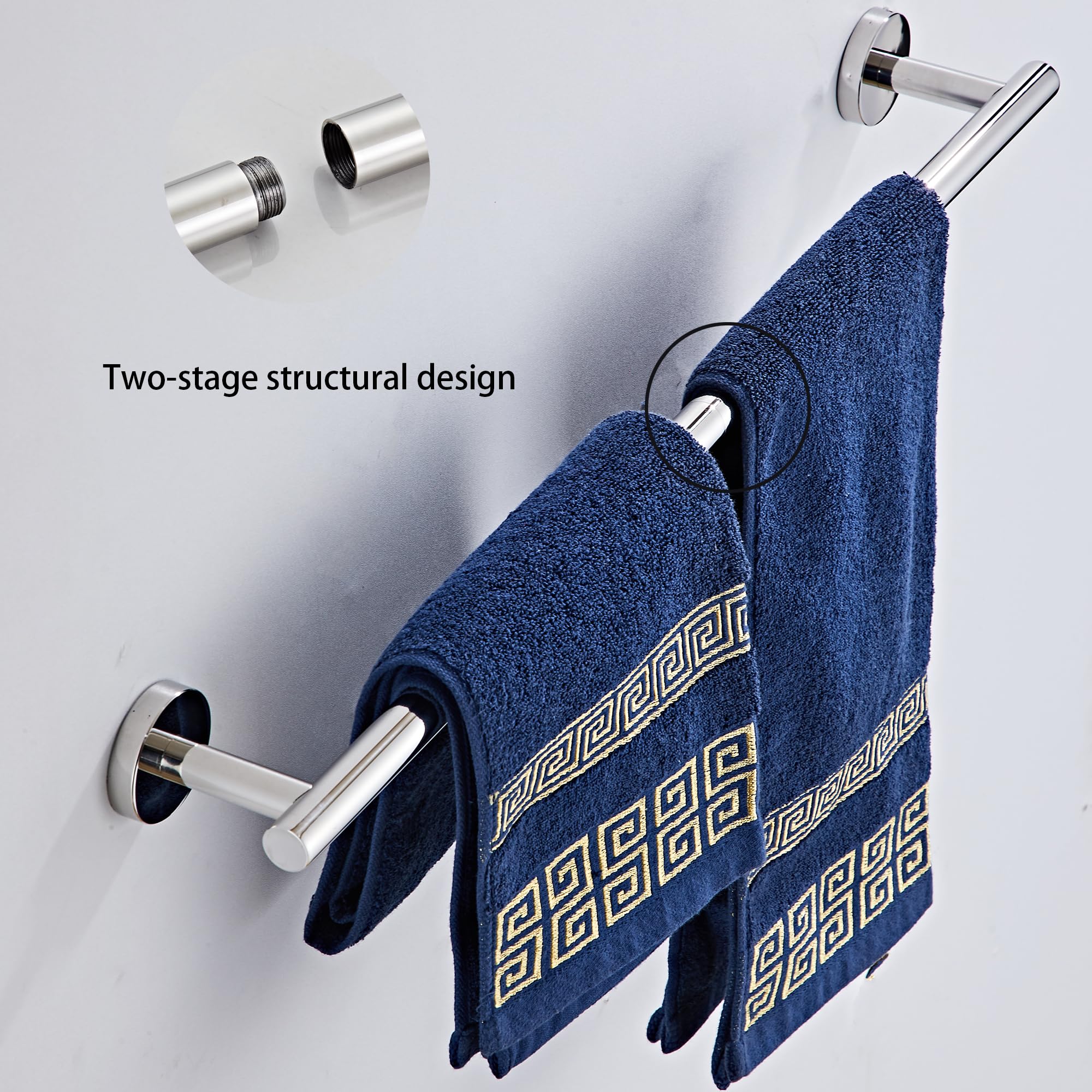 KUUBTH chrome toilet paper holder beside sink for convenient reach
