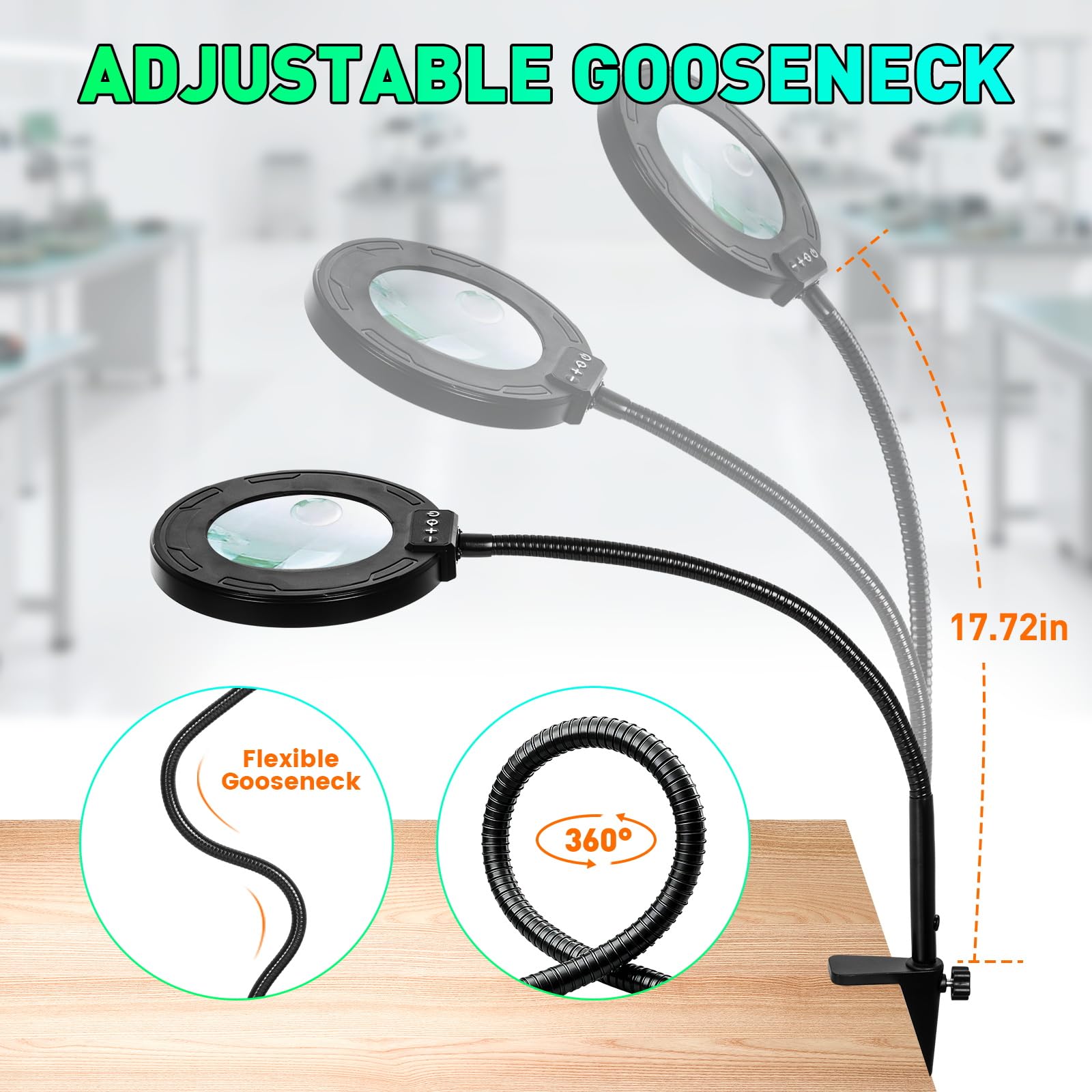 KUVRS close-up magnifier for hobbies aiding model building and painting.
