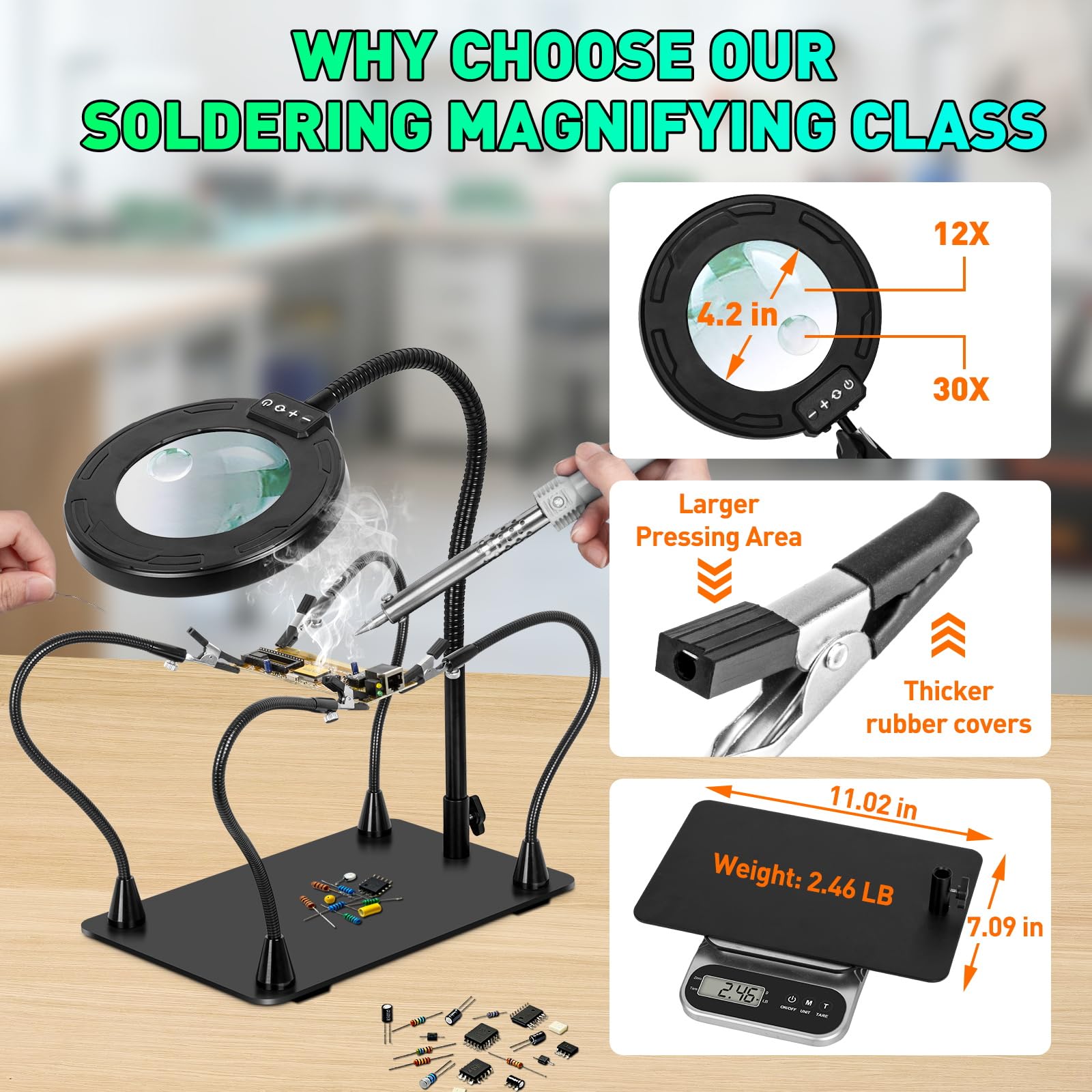 KUVRS dimmable LED head control for adjustable task lighting.