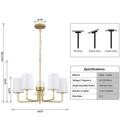 Kveosv height adjustable chain for flexible installation