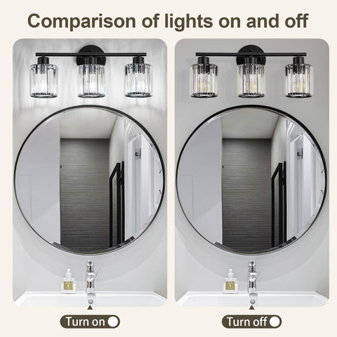 Kvhiiw ceramic E26 socket vanity light supports dimmable bulbs for ambience.