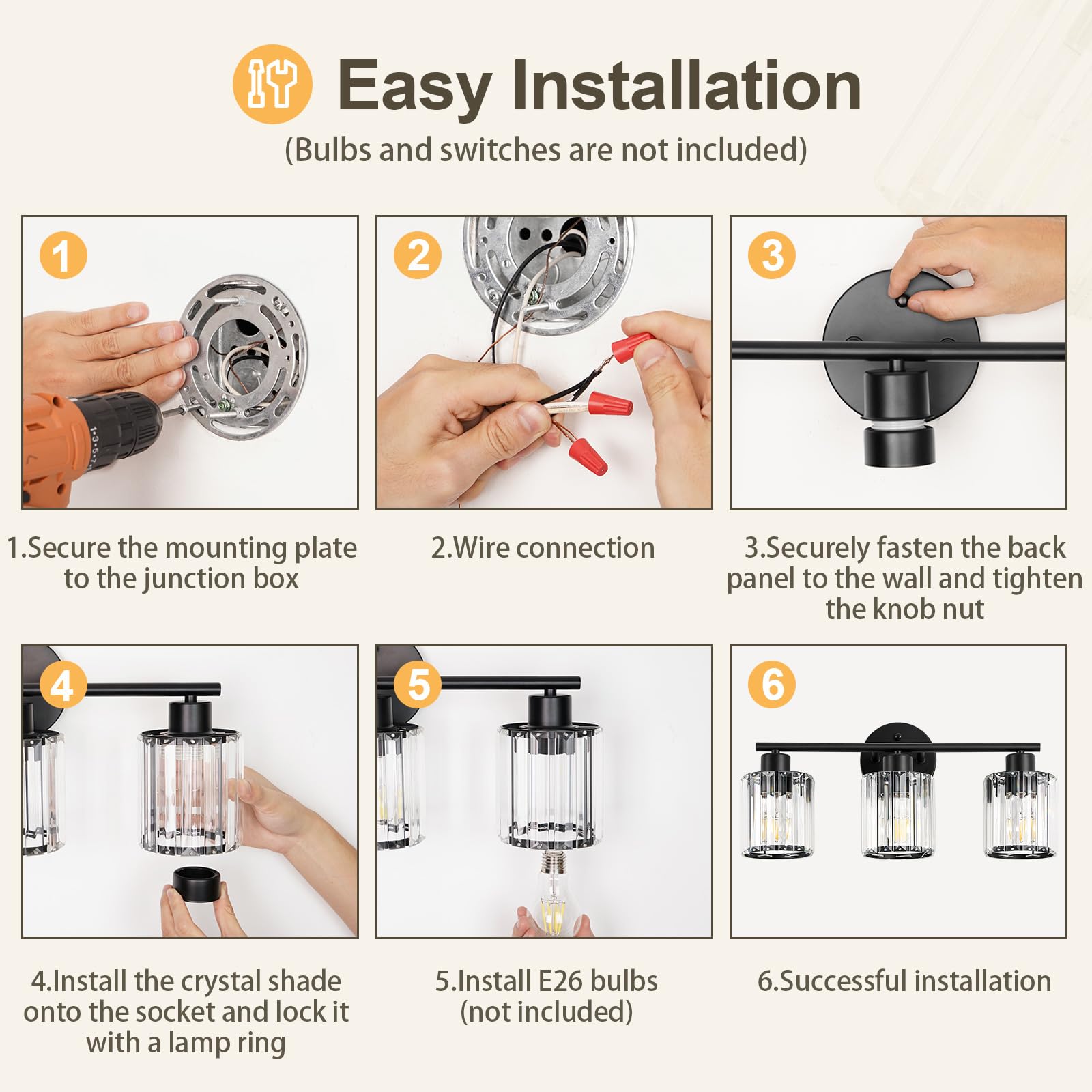 Kvhiiw dimmable compatible fixture invites customizable mood lighting.