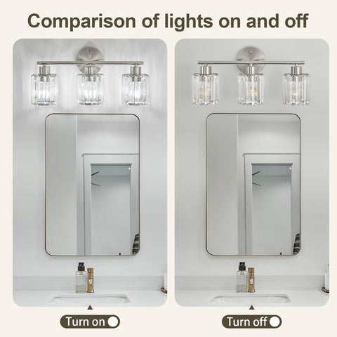 Kvhiiw glass crystal lampshade triangle design adds modern shimmer to any bathroom