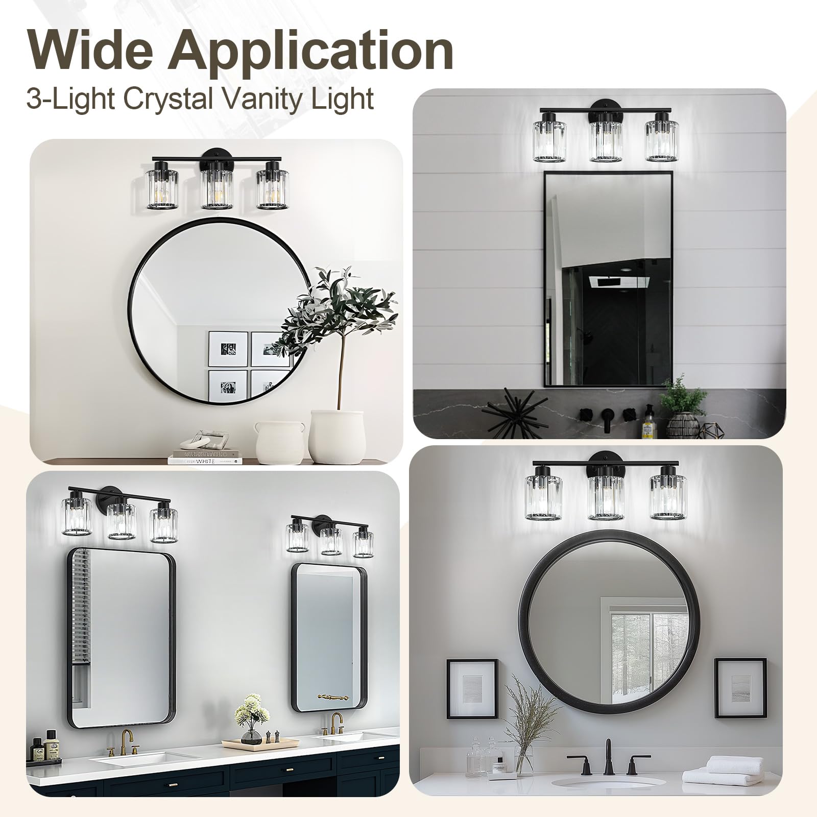 Kvhiiw modern vanity light offers sleek design for bathroom and bedroom ambiance.
