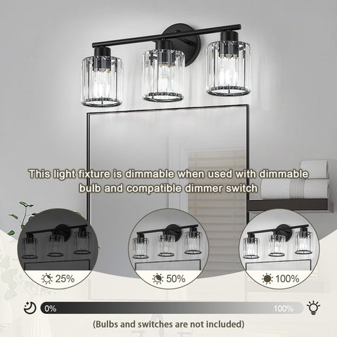 Kvhiiw upward and downward mount vanity light enhances mirror visibility.