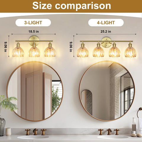 Kvhiiw vanity light with E26 socket compatibility for various bulbs
