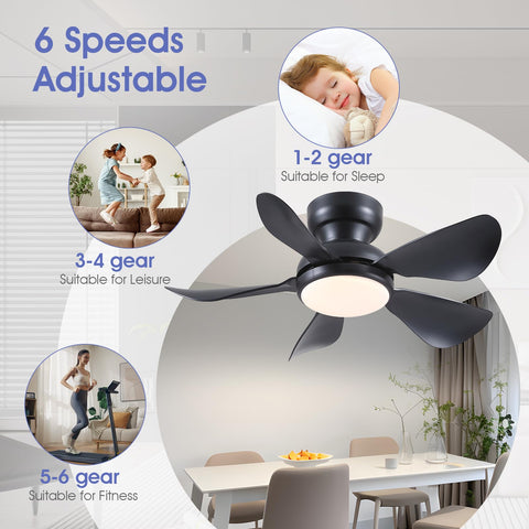 Kviflon 32in fan with dimmable LED, adjustable color temperature.