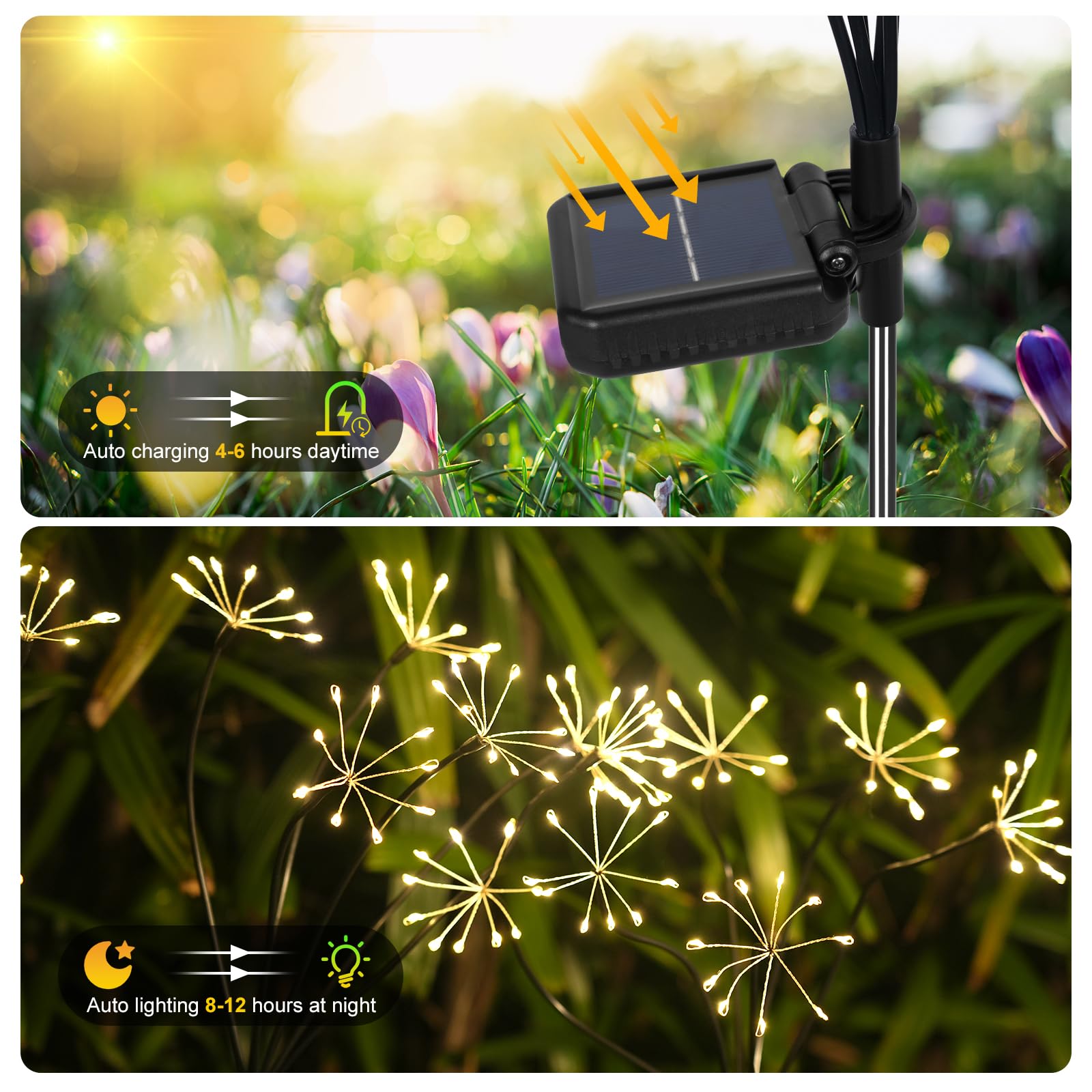 Kwaiffeo easy-install solar lights require no tools for quick setup