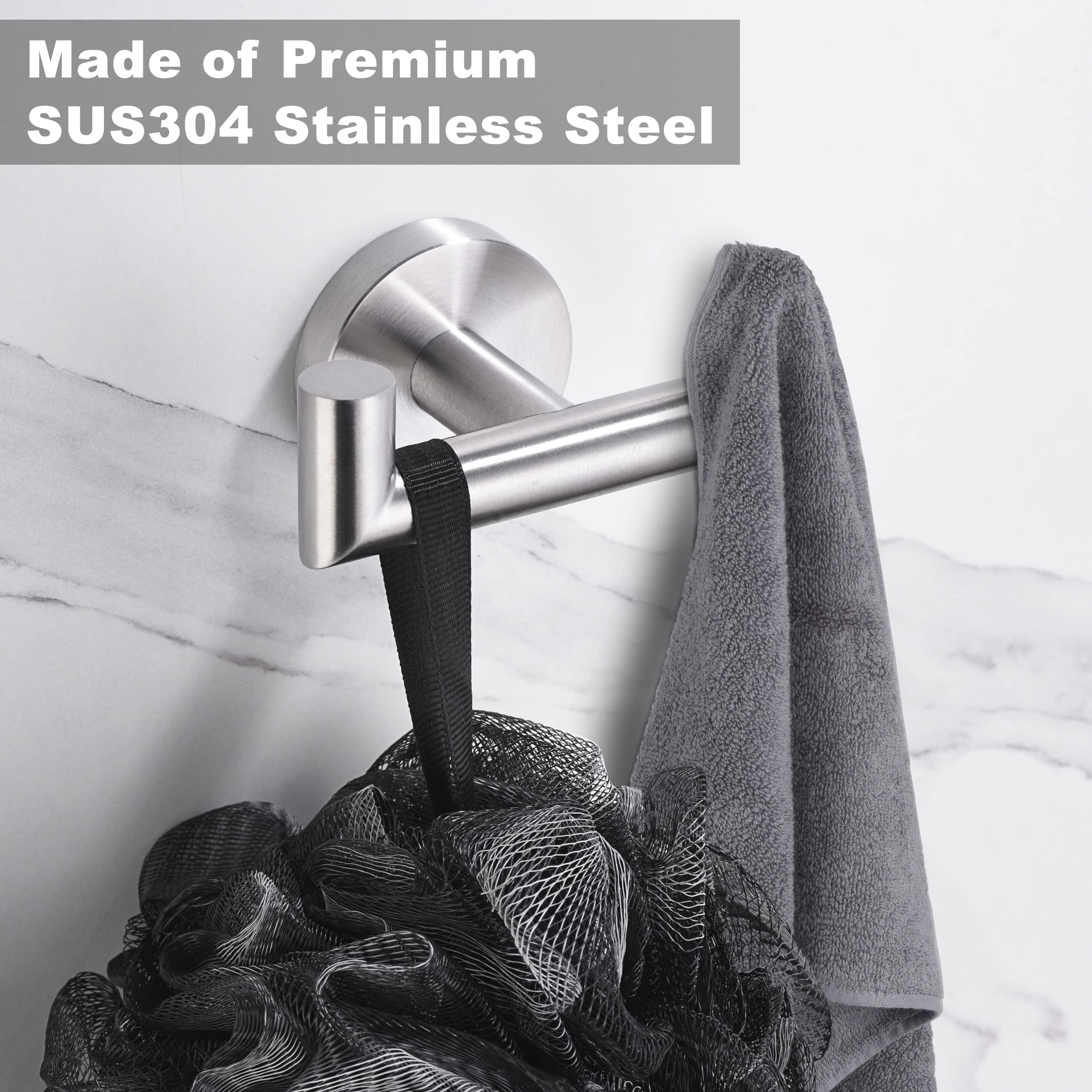 Kwanicas towel hooks in kitchen and bathroom use for towels and robes